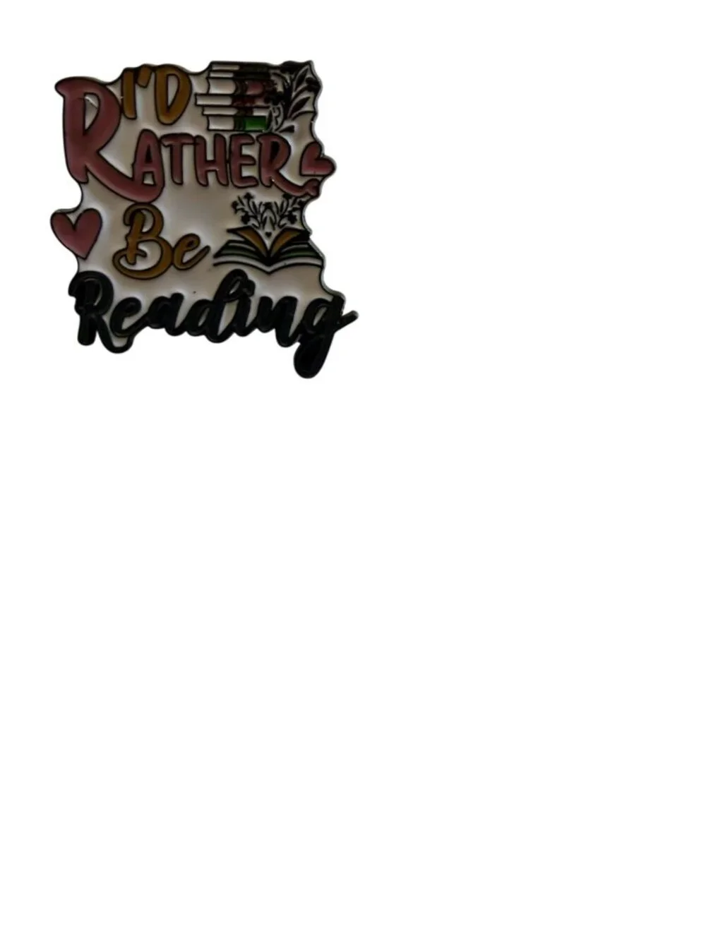 Id Rather Be Reading and Readers are Leaders Enamel Pin Set - Book Lover Design